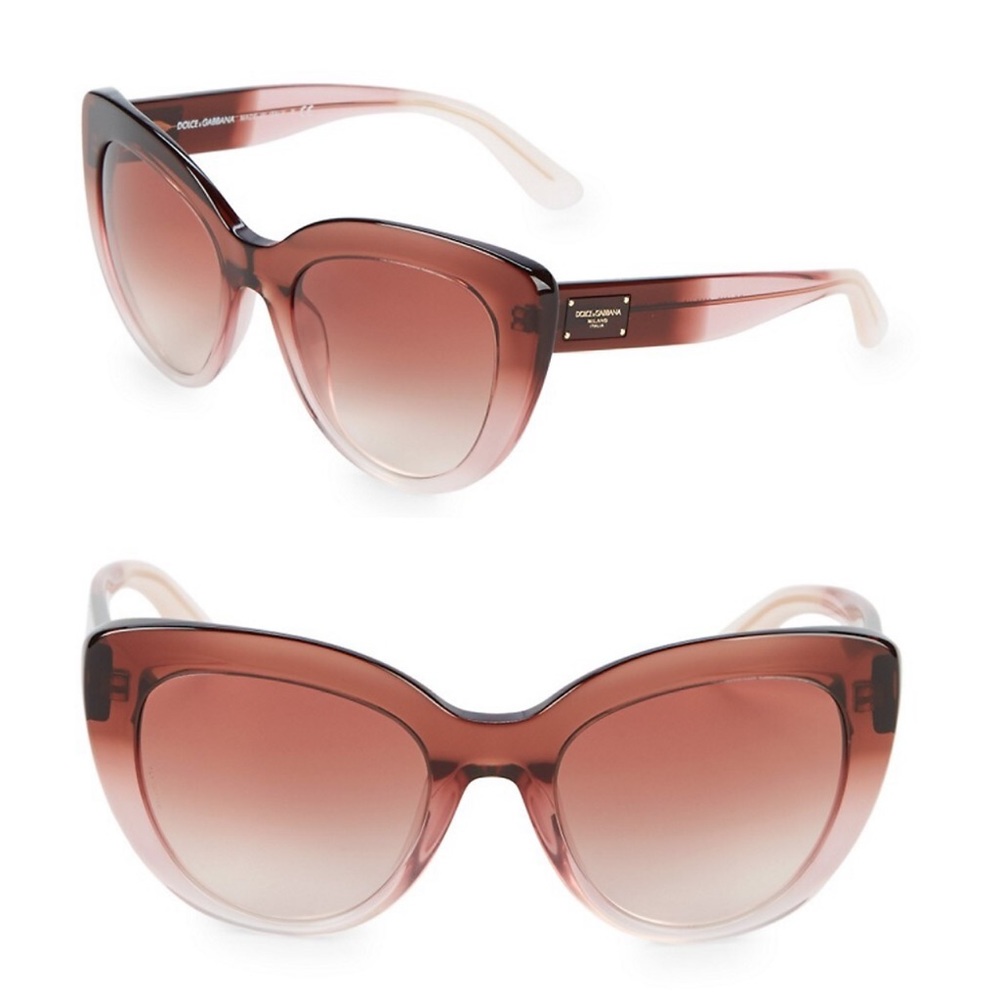 Dolce & Gabbana 53MM Lucite Cat Eye Sunglasses